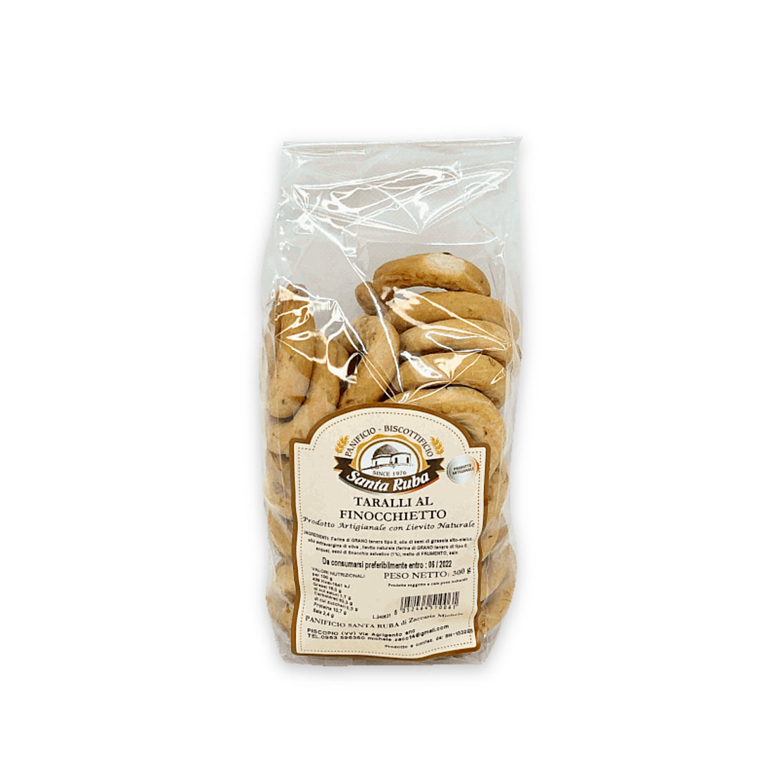 Artisanal taralli with fennel