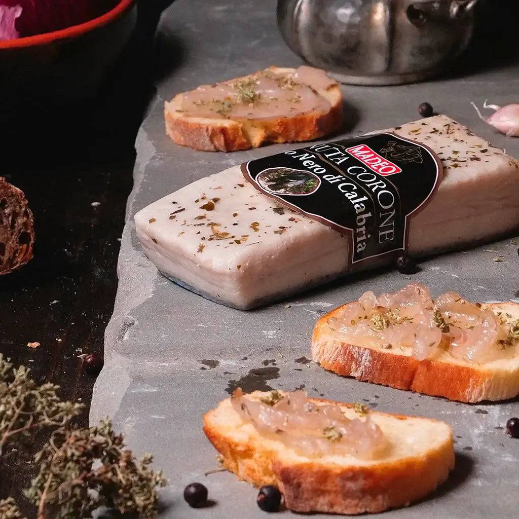 Lardo de porc noir de Calabre